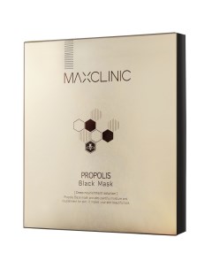 Черная маска с прополисом для питания и эластичности кожи лица Propolis Black Mask 4 х 20 мл Face Ca Maxclinic
