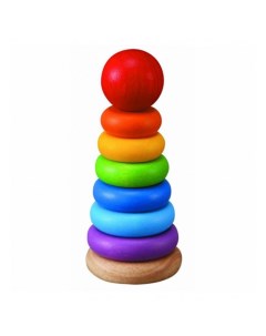 Развивающая игрушка Классическая деревянная пирамидка Plan toys