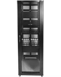 Шкаф напольный 42U ШТК СП 42 6 12 48АА 9005 600x1200mm дверь перфорированная черный Цмо