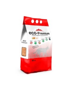 Древесный комкующийся наполнитель персик 7 6 кг Eco-premium