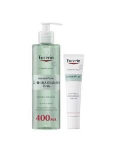 Набор против акне сыворотка 40 мл гель 400 мл DermoPure Eucerin