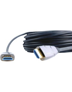 Кабель HDMI 20м D3743 20M круглый черный Vcom telecom