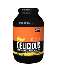 Сывороточный протеин Delicious Whey Protein вкус Банан порошок 908 гр Qnt