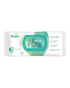 Салфетки влажные детские Aqua Pure 48шт Pampers