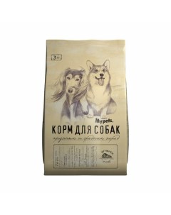Сухой корм для собак крупных и средних пород полноценный с ягненком и рисом 3 кг Mypets