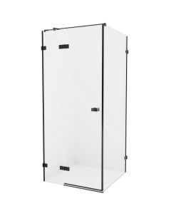 Душевой уголок Avexa Black 100x120 L EXK 1594 профиль Черный стекло прозрачное New trendy