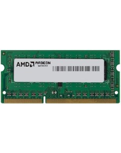 Оперативная память для ноутбука 4Gb 1x4Gb PC4 24000 3000MHz DDR4 SO DIMM CL16 R944G3000S1S U Amd