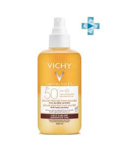 Солнцезащитный двухфазный спрей активатор загара SPF 50 200 мл Capital Ideal Soleil Vichy