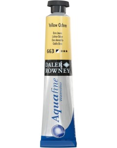 Акварель AQUAFINE в тубе 8 мл желтая охра Daler rowney