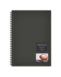 Блокнот для эскизов на спирали Drawing Book 21x29 7 см 60 л 160 г твердая обложка Fabriano