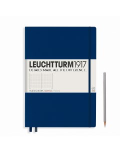 Записная книжка в точку Leuchtturm Master A4 235 стр твердая обложка темно синяя Leuchtturm1917