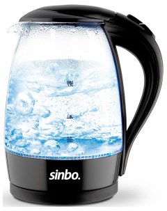 Чайник электрический SK 7338 черное стекло Sinbo