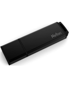 Флеш Диск U351 16Gb NT03U351N 016G 20BK USB2 0 с колпачком металлическая чёрная Netac