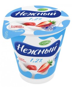 Йогуртный продукт с соком клубники 1 2 320 г Нежный