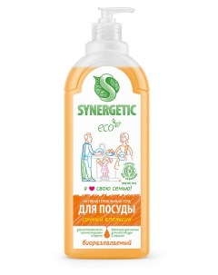 Средство для мытья посуды Апельсин 1 л Synergetic