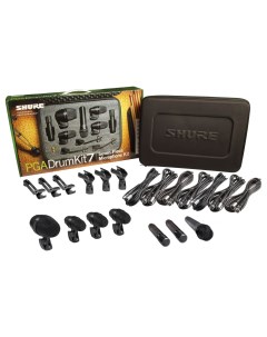 Инструментальные микрофоны SHURE PGADRUMKIT7 Shure wired