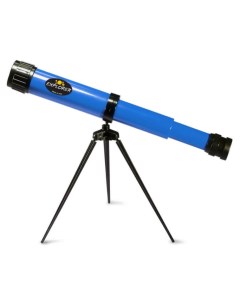 Телескоп детский настольный 15x c дополнительной линзой на 25x голубой Navir