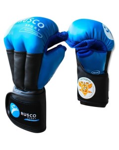 Перчатки для рукопашного боя Pro 12 унций цвет синий Rusco sport