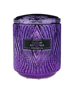 Свеча ароматическая Пламя Японский сад 420гр Dom aroma