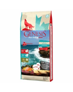 Pure Canada Blue Ocean Adult для взрослых собак всех пород с лососем сельдью и курицей Genesis