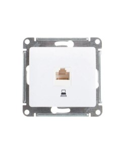 Розетка компьютерная rj45 белая 1 пост glossa gsl000181k Schneider electric