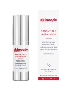 Осветляющий крем для контура глаз 15 мл Essentials Alpine White Skincode