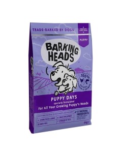 Сухой беззерновой корм Puppy Days для щенков с курицей и лососем Barking heads