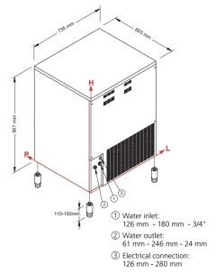 Льдогенератор SL 140 A Ntf