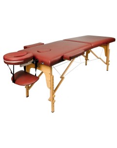 Массажный стол складной 2 с 60 см деревянный бургунди Atlas sport