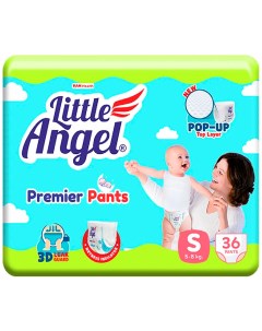 Подгузники трусики Premier S 3 5 кг 36 шт Little angel