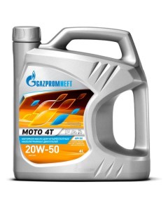 Масло моторное Moto 4T 20W 50 4 л Gazpromneft