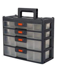 Ящик органайзер для инструментов и метизов 31х15х26 2 см пластик Expert пластиковый замок 4 секции B Blocker