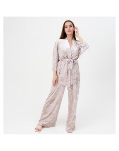 Комплект женский Жакет брюки р 44 46 розовый Kaftan