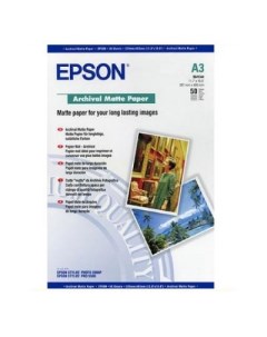 Бумага A3 192 г кв м Archival Matte Paper C13S041344 50л Epson