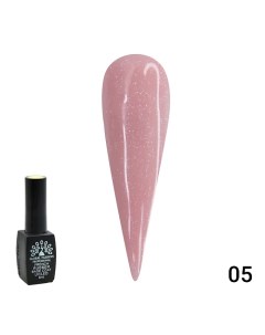 Каучуковая база для гель лака френч с шиммером Rubber Base Coat French 004 Global fashion