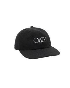 Кепка Basque 6 Panel Strapback Black 2023 Obey