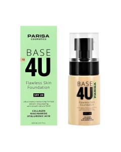 Основа тональная для лица BASE 4U FLAWLESS SKIN тон 13 натуральный Parisa