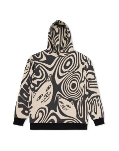 Толстовка с капюшоном Hypnotic Hoodie Black Cream 2023 Ripndip