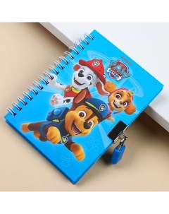 Записная книжка на замочке а6 50 листов щенячий патруль Paw patrol