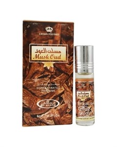 Масляные духи ролик мужские Musk Oud 6 мл Al-rehab