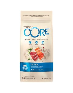 Корм для кошек Ocean беззерновой лосось с тунцом 1 75кг Core