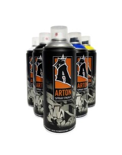 Краска для граффити Arton 400 мл в аэрозоли Coal Полихим