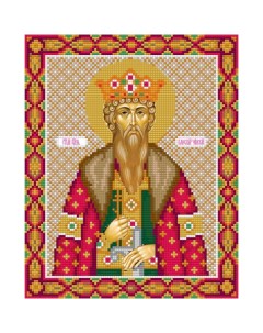 Кристальная мозаика Икона Святого князя Вячеслава Чешского 27x22 см Freya