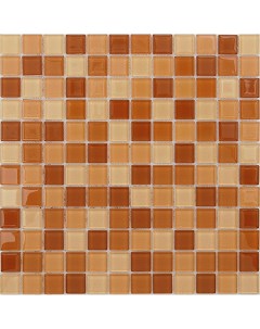 Стеклянная мозаика Acquarelle 4 мм Habanero 29 8x29 8 см Caramelle mosaic