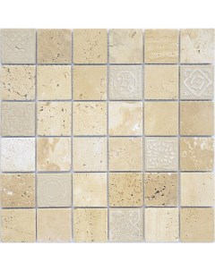 Мозаика Art Stone Art Travertino beige MAT 30x30 см Caramelle mosaic