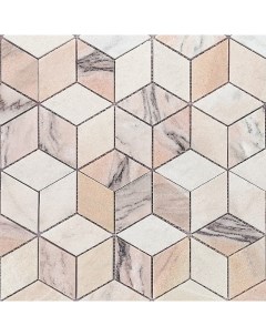 Мозаика Pietrine 7 мм Rosa Salmone POL Diamond 25 9x29 8 см Caramelle mosaic