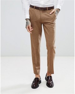 Светло коричневые узкие брюки в крапинку Harry brown