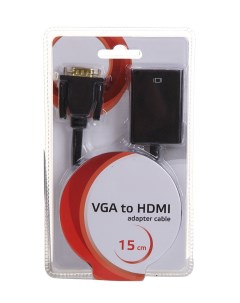 Аксессуар Cablexpert VGA M Jack 3 5 M HDMI F 15M 19F 15cm питание от USB A VGA HDMI 01 Gembird