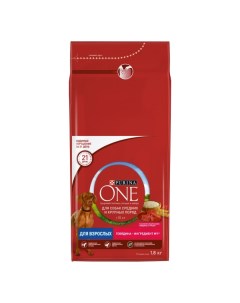 Корм сух говядина рис д собак средних и крупных пород 1 8кг Purina one