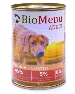 Консервы для собак мясное ассорти 410 г Biomenu
